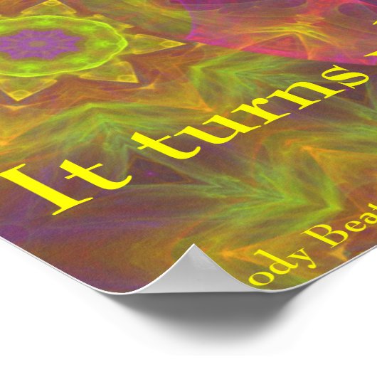 "Dankbarkeit ...Genough and more" Poster (Ecke)