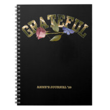Dankbarkeit Golden Typografy Rose & Butterfly