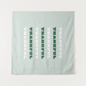 Dankbarkeit, Grün Wandteppich (Vorderseite (Horizontal))