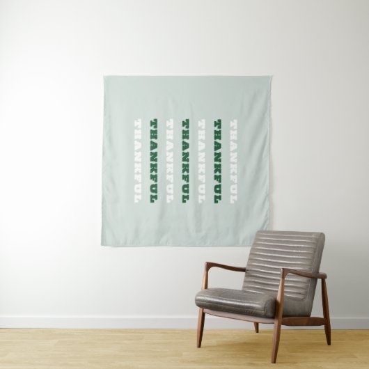 Dankbarkeit, Grün Wandteppich (Beispiel (Horizontal))