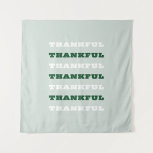 Dankbarkeit, Grün Wandteppich