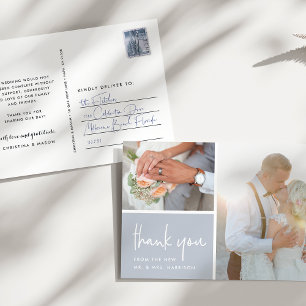 Dankbarkeit   Hochzeitsszenario Foto Vielen Dank Postkarte