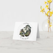 Dankbarkeit im Garten - Ein japanisches Gartendesi Karte (Gelbe Blume)