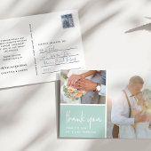 Dankbarkeit in Minze | Hochzeitsszenario Foto Viel Postkarte