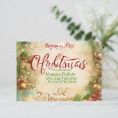 Dankbarkeit in Tinte: Ein herzliches Dankeschön" Dankeskarte (Stehend Vorderseite)