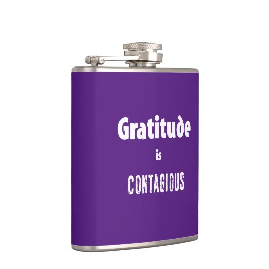 Dankbarkeit ist ansteckend flachmann (Rechts)