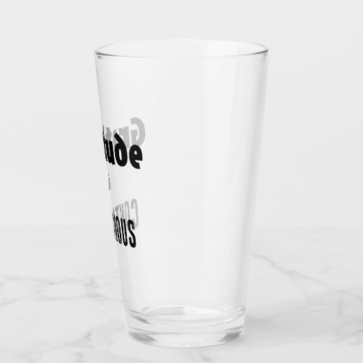 Dankbarkeit ist ansteckend glas (Links)