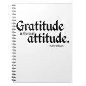 Dankbarkeit ist das beste Attitude-Notebook Notizblock (Vorderseite)