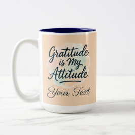 Dankbarkeit ist meine Wasserfarbe in der Höhe anpa Zweifarbige Tasse