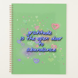 Dankbarkeit ist offen für Fülle Planer