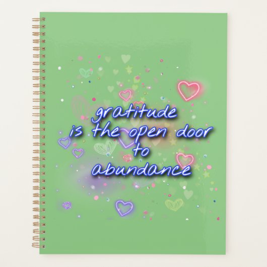 Dankbarkeit ist offen für Fülle Planer (Vorderseite)