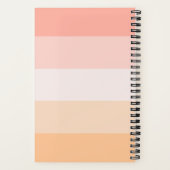Dankbarkeit Journal blush pink gestreift Skriptnam Notizblock (Rückseite)
