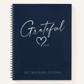 Dankbarkeit Journal Dankbarkeit Herz Custom Ink Sk Notizblock (Vorderseite)