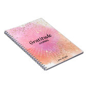 Dankbarkeit Journal Individuelle Name Pink Waterco Notizblock (Rechte Seite)