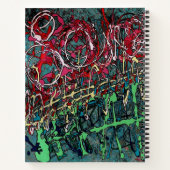 Dankbarkeit Journal Personalisiert Graffiti Art Notizblock (Rückseite)