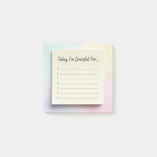 "Dankbarkeit Journal" Sticky Notes Post-it Klebezettel (Vorderseite)