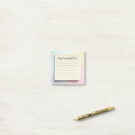 "Dankbarkeit Journal" Sticky Notes Post-it Klebezettel (Auf Schreibtisch)