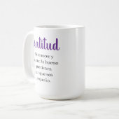 Dankbarkeit  kaffeetasse (Vorderseite Links)