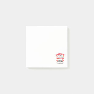 Dankbarkeit klärt unsere Vergangenheit – Inspirier Post-it Klebezettel