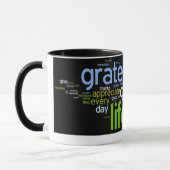 Dankbarkeit - Leben 8D Tasse (Links)