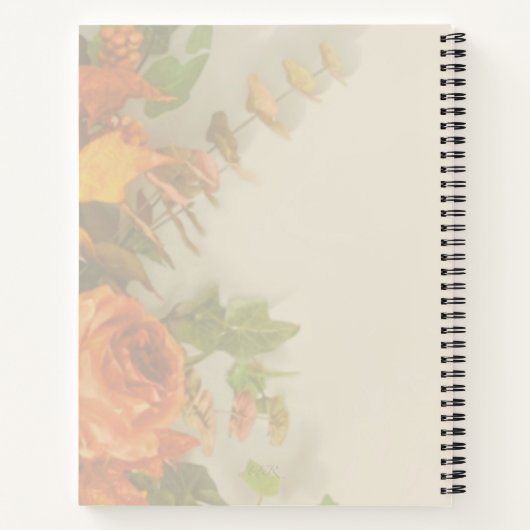 Dankbarkeit Ledger Notizblock (Rückseite)