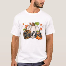 Dankbarkeit Leopard Pumpkin Erntedank Family T-Shirt