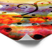 Dankbarkeit macht uns zu einer fröhlichen Zitatsin Poster (Ecke)