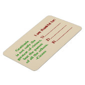 Dankbarkeit Magnet (Linke Seite)