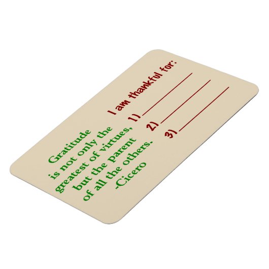 Dankbarkeit Magnet (Linke Seite)