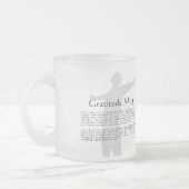 Dankbarkeit Mattglastasse (Links)