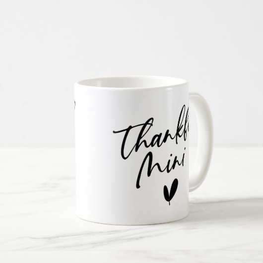 Dankbarkeit Mini Kaffeetasse (VorderseiteRechts)