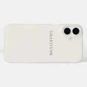 Dankbarkeit – Minimale Typografie  Case-Mate iPhone Hülle (Rückseite (Horizontal))