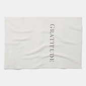 Dankbarkeit – Minimalistische Typografie-Design Geschirrtuch (Horizontal)
