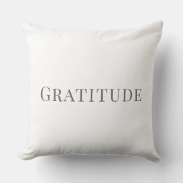 Dankbarkeit – Minimalistische Typografie-Design Kissen