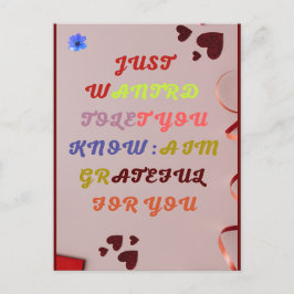 Dankbarkeit nur, weil Grußkarte von SMILE HAFE Postkarte