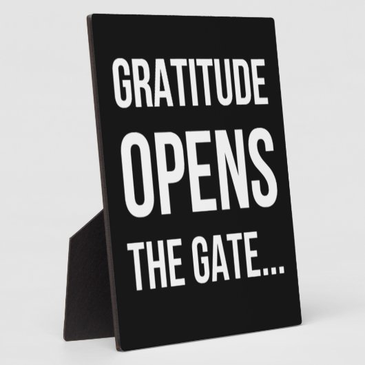 Dankbarkeit öffnet das Tor zu einem inspirierenden Fotoplatte (Seite)