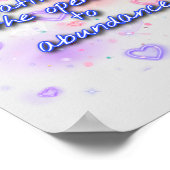 Dankbarkeit öffnet die Tür zum Überfluss Poster (Ecke)