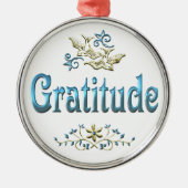 DANKBARKEIT ORNAMENT AUS METALL (Vorne)