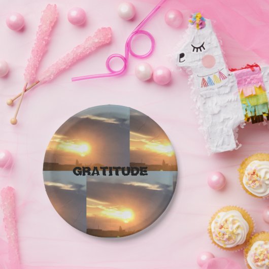 Dankbarkeit Pappteller (Party)