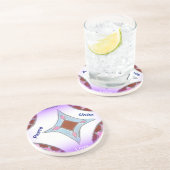 "Dankbarkeit Peace Liebe Unite" Mandala Art Print Getränkeuntersetzer (Seite)