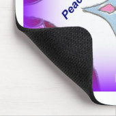 "Dankbarkeit Peace Liebe Unite" Mandala Art Print Mousepad (Ecke)