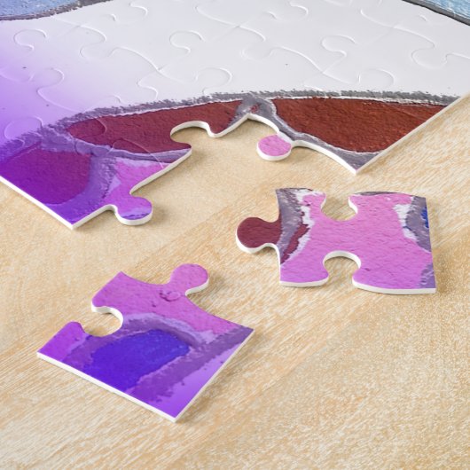 "Dankbarkeit Peace Liebe Unite" Mandala Art Print Puzzle (Seite)