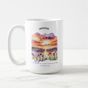 Dankbarkeit Positive Affirmative Card Kaffeetasse