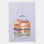 Dankbarkeit positive Bekräftigung Geschirrtuch (Vertikal)