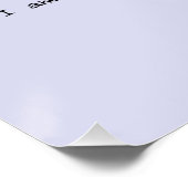 Dankbarkeit positive Bekräftigung Poster (Ecke)