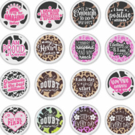 Dankbarkeit Positive Zitate und Inspirationsmotiva Aufkleber