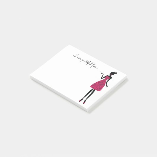 Dankbarkeit Post-it Klebezettel (angewinkelt)