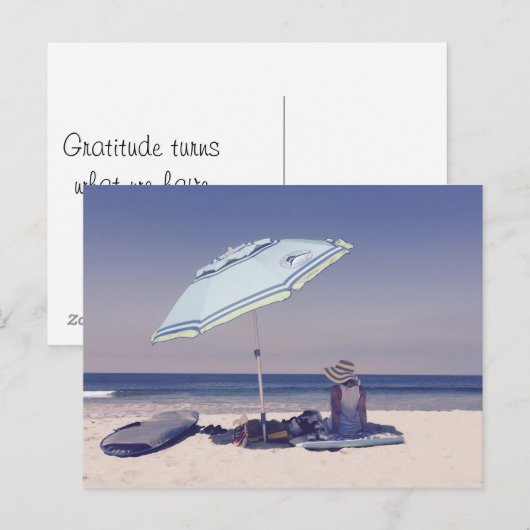 Dankbarkeit Postkarte (Vorne/Hinten)