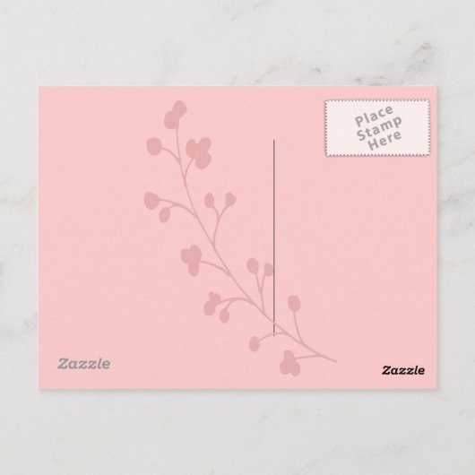 Dankbarkeit Postkarte (Rückseite)