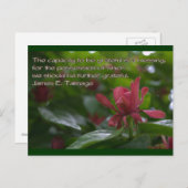 Dankbarkeit Postkarte (Vorne/Hinten)